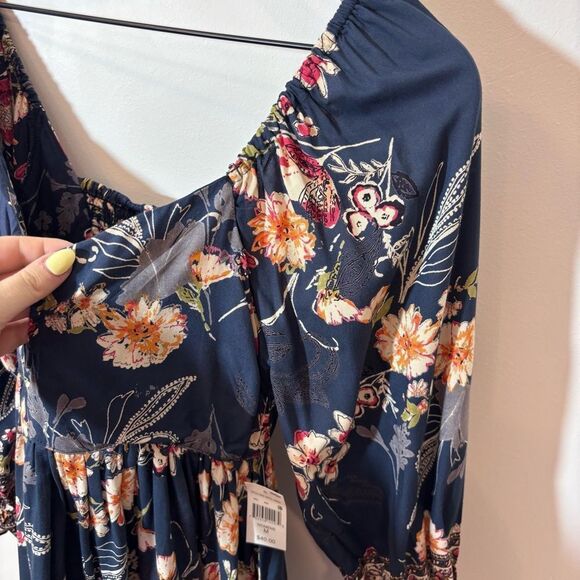 Angie Floral Printed Mini Dress NEW with tags Size Medium - Picture 8 of 12